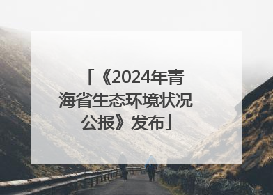 《2024年青海省生态环境状况公报》发布