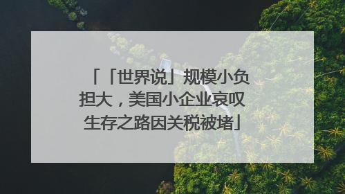 「世界说」规模小负担大，美国小企业哀叹生存之路因关税被堵