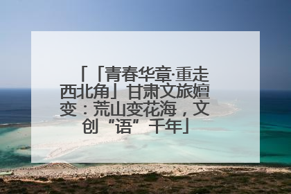 「青春华章·重走西北角」甘肃文旅嬗变：荒山变花海，文创“语”千年