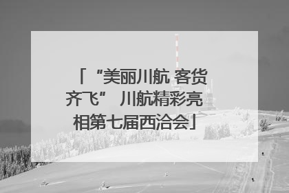“美丽川航 客货齐飞” 川航精彩亮相第七届西洽会