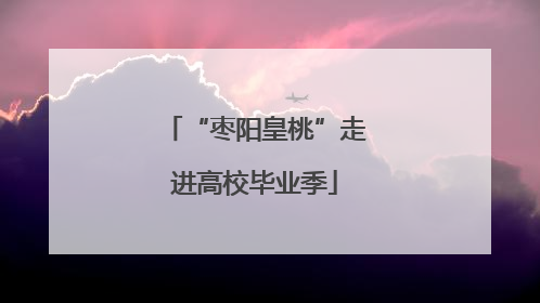 “枣阳皇桃”走进高校毕业季