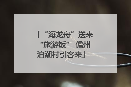 “海龙舟”送来“旅游饭” 儋州泊潮村引客来