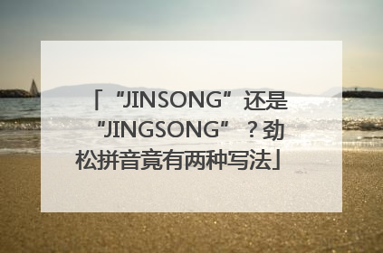 “JINSONG”还是“JINGSONG”？劲松拼音竟有两种写法