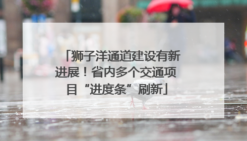狮子洋通道建设有新进展！省内多个交通项目“进度条”刷新