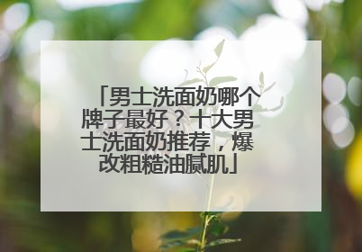 男士洗面奶哪个牌子最好？十大男士洗面奶推荐，爆改粗糙油腻肌