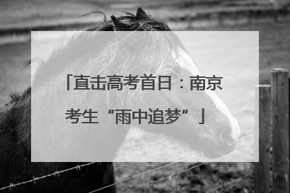直击高考首日：南京考生“雨中追梦”