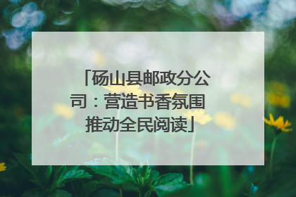 砀山县邮政分公司：营造书香氛围 推动全民阅读