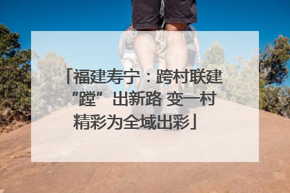福建寿宁：跨村联建“蹚”出新路 变一村精彩为全域出彩