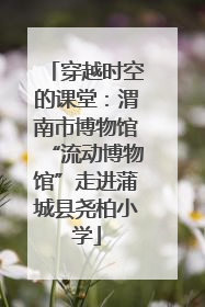 穿越时空的课堂：渭南市博物馆“流动博物馆”走进蒲城县尧柏小学