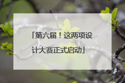 第六届！这两项设计大赛正式启动