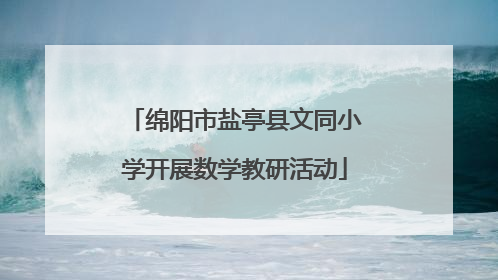 绵阳市盐亭县文同小学开展数学教研活动