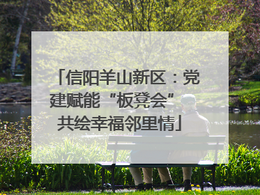 信阳羊山新区：党建赋能“板凳会” 共绘幸福邻里情