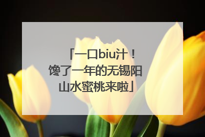 一口biu汁！馋了一年的无锡阳山水蜜桃来啦