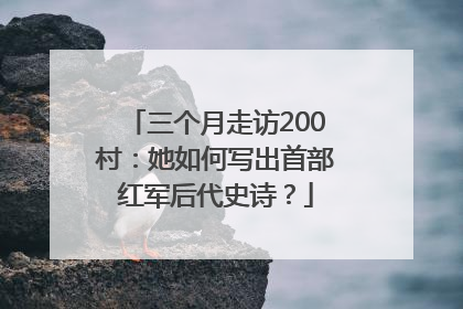 三个月走访200村：她如何写出首部红军后代史诗？
