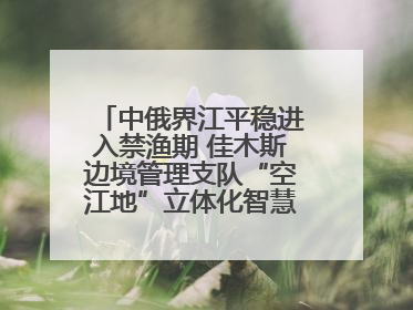 中俄界江平稳进入禁渔期 佳木斯边境管理支队“空江地”立体化智慧监管护航