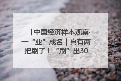 中国经济样本观察·一“业”成名｜真有两把刷子！“刷”出30亿级“颜值经济”