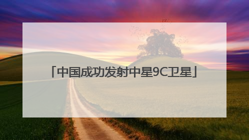 中国成功发射中星9C卫星