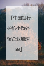中国银行护航小微外贸企业加速跑