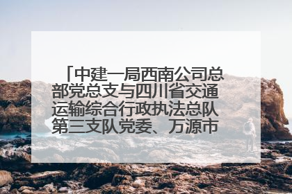 中建一局西南公司总部党总支与四川省交通运输综合行政执法总队第三支队党委、万源市草坝镇莲花院村党支部开展党建联建