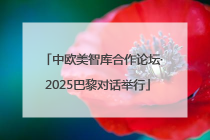 中欧美智库合作论坛·2025巴黎对话举行