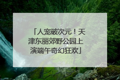人宠破次元！天津东丽郊野公园上演端午奇幻狂欢
