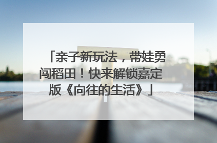 亲子新玩法，带娃勇闯稻田！快来解锁嘉定版《向往的生活》