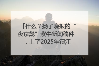 什么？扬子晚报的“夜京畿”紫牛新闻稿件，上了2025年镇江中考模拟卷！