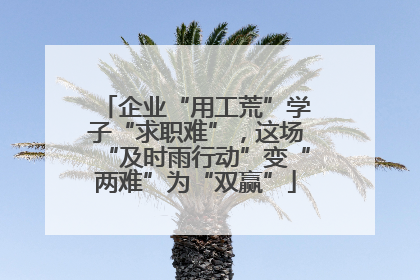 企业“用工荒”学子“求职难”，这场“及时雨行动”变“两难”为“双赢”