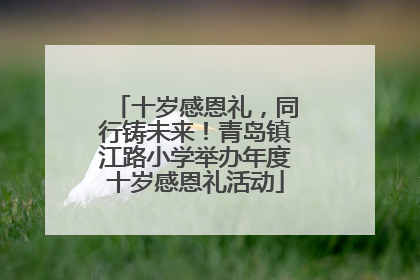 十岁感恩礼，同行铸未来！青岛镇江路小学举办年度十岁感恩礼活动