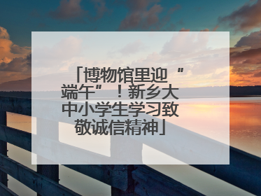 博物馆里迎“端午”！新乡大中小学生学习致敬诚信精神