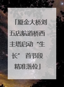 厦金大桥刘五店航道桥西主塔启动“生长” 首节段精准落位