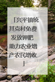 兴平镇统其克村免费发放钾肥 助力农业增产农民增收