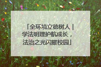全环境立德树人｜学法明理护航成长，法治之光闪耀校园