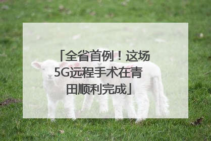 全省首例！这场5G远程手术在青田顺利完成