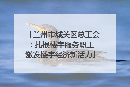 兰州市城关区总工会：扎根楼宇服务职工 激发楼宇经济新活力