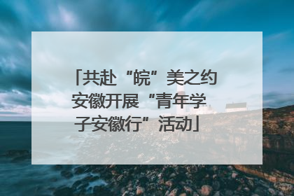 共赴“皖”美之约 安徽开展“青年学子安徽行”活动