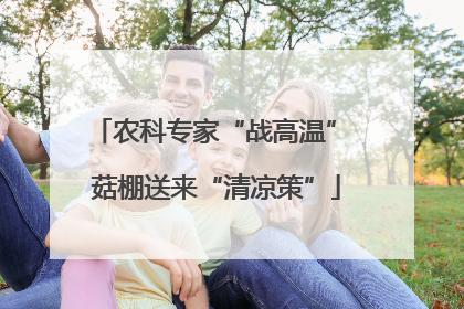 农科专家“战高温” 菇棚送来“清凉策”