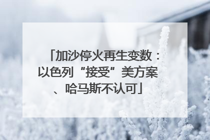 加沙停火再生变数：以色列“接受”美方案、哈马斯不认可