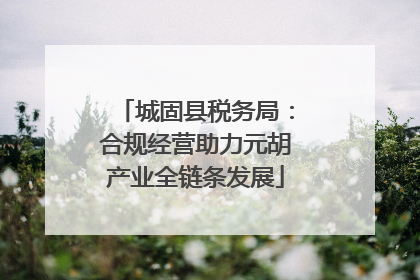 城固县税务局：合规经营助力元胡产业全链条发展