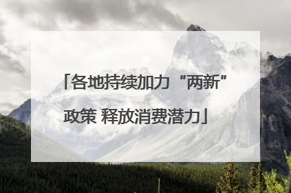 各地持续加力“两新”政策 释放消费潜力