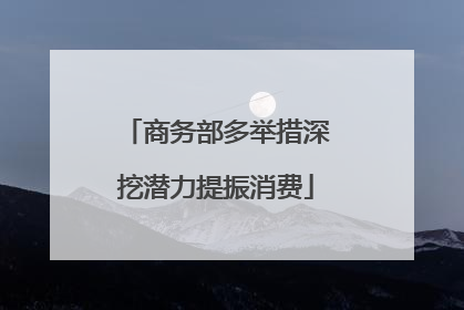 商务部多举措深挖潜力提振消费