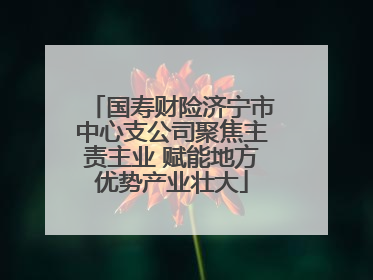 国寿财险济宁市中心支公司聚焦主责主业 赋能地方优势产业壮大