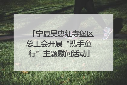 宁夏吴忠红寺堡区总工会开展“携手童行”主题慰问活动