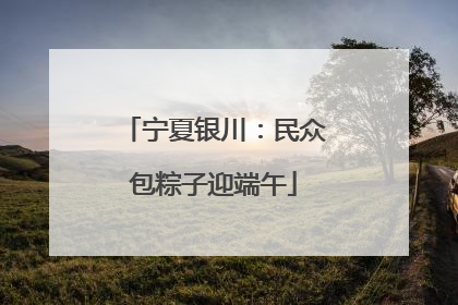 宁夏银川：民众包粽子迎端午