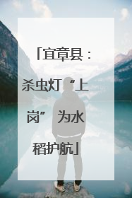 宜章县：杀虫灯“上岗” 为水稻护航