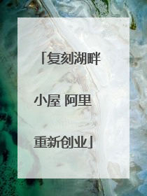 复刻湖畔小屋 阿里重新创业