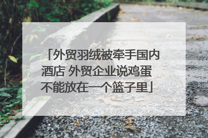 外贸羽绒被牵手国内酒店 外贸企业说鸡蛋不能放在一个篮子里