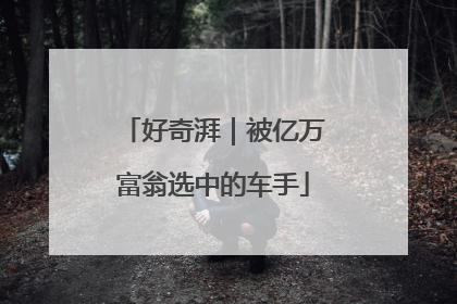 好奇湃｜被亿万富翁选中的车手