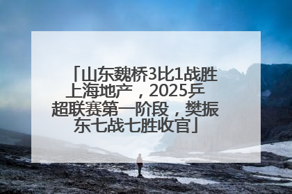 山东魏桥3比1战胜上海地产，2025乒超联赛第一阶段，樊振东七战七胜收官