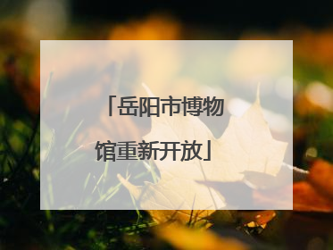 岳阳市博物馆重新开放